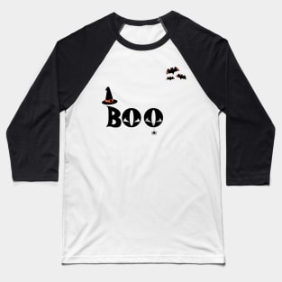 boo Funny Halloween Shirts For Women Kids Men Pumpkin Baseball T-Shirt